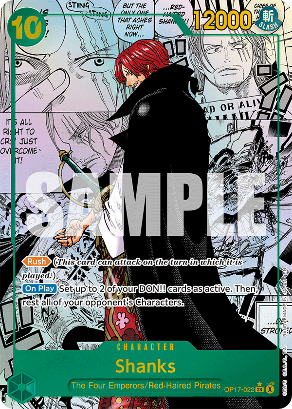 Shanks OP17-022 Manga Rare
