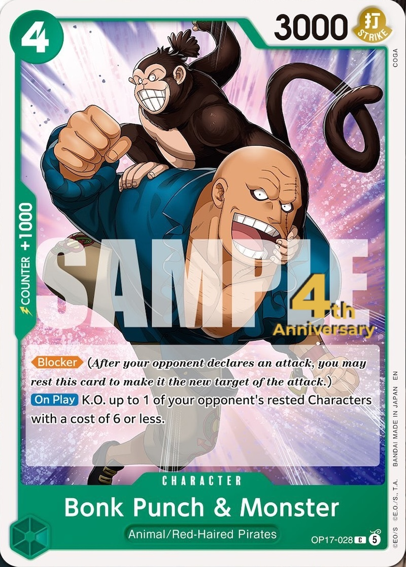 Bonk Punch & Monster OP17-028 Normal