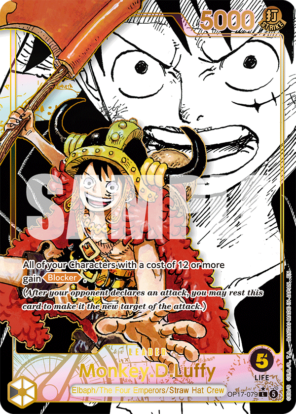 Monkey.D.Luffy OP17-079 Manga Rare