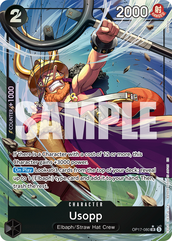 Usopp OP17-080 Alternate Art