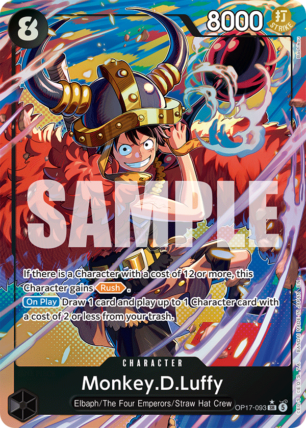 Monkey.D.Luffy OP17-093 Alternate Art