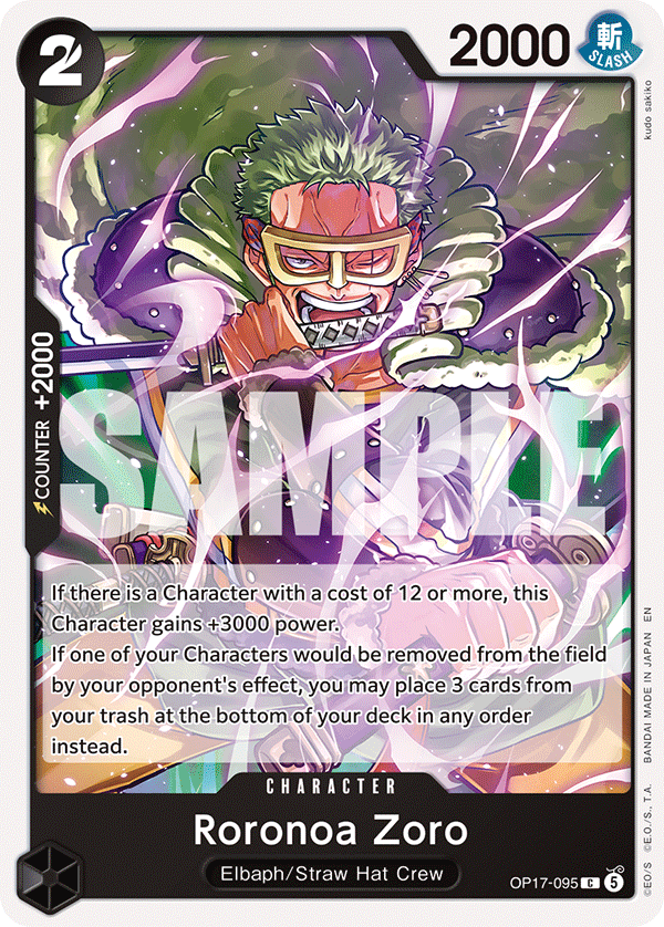 Roronoa Zoro OP17-095 Normal