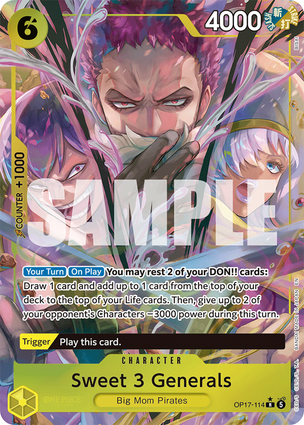 Sweet 3 Generals OP17-114 Alternate Art