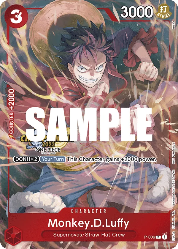 Monkey.D.Luffy P-006 Alternate Art