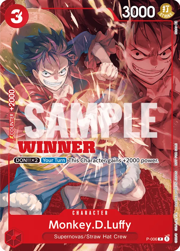 Monkey.D.Luffy P-006 Alternate Art