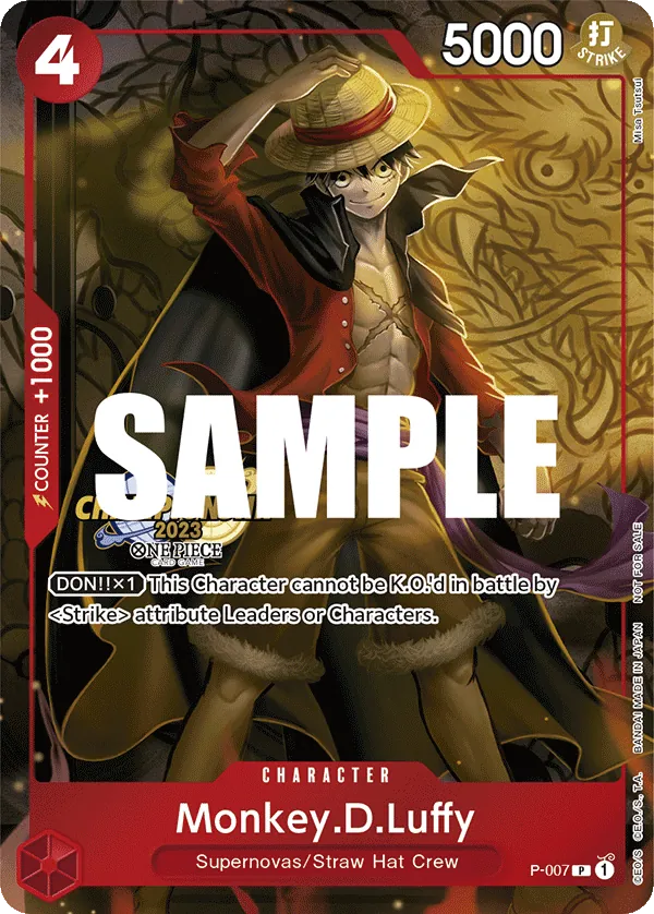 Monkey.D.Luffy P-007 Alternate Art