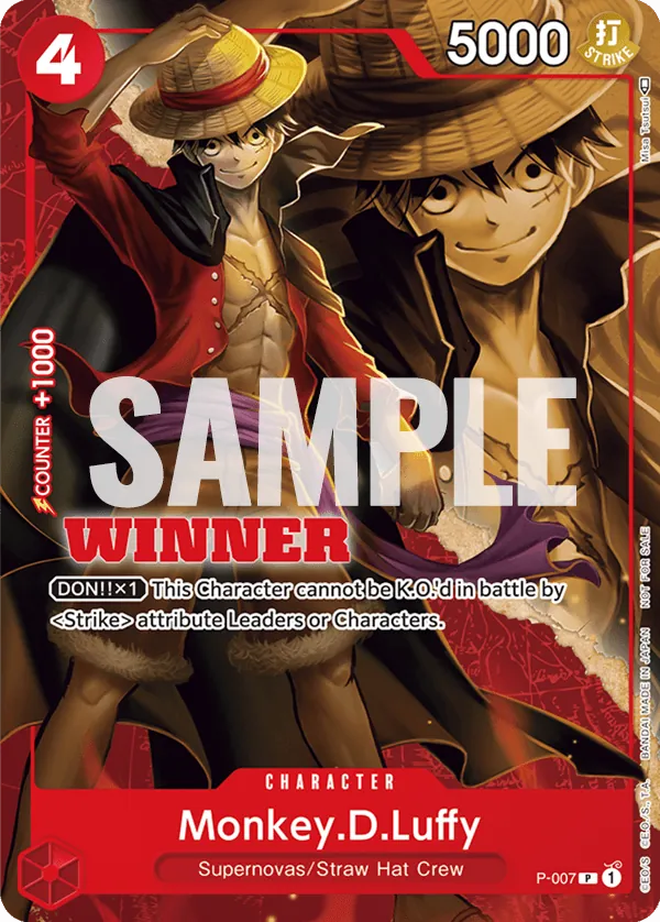Monkey.D.Luffy P-007 Alternate Art