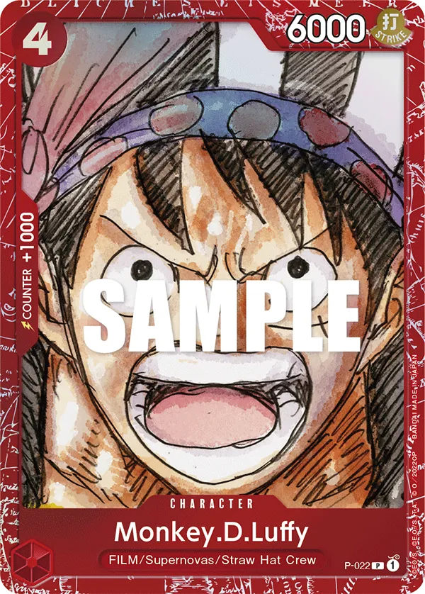 Monkey.D.Luffy P-022 Alternate Art