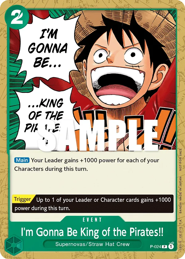 I'm Gonna Be King of the Pirates!! P-024 Alternate Art