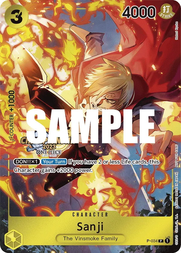 Sanji P-034 Alternate Art