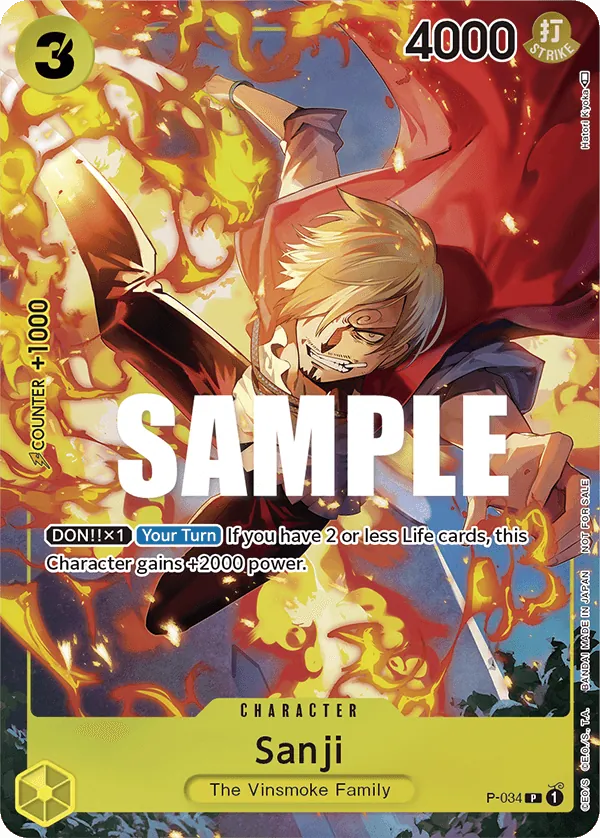 Sanji P-034 Alternate Art