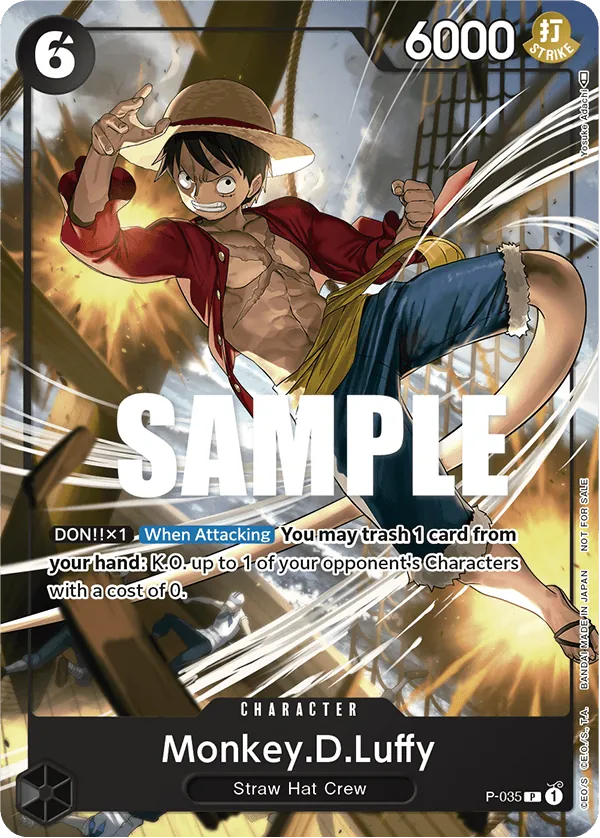 Monkey.D.Luffy P-035 Alternate Art