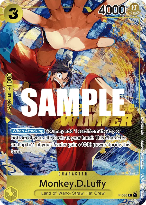 Monkey.D.Luffy P-036 Full Art