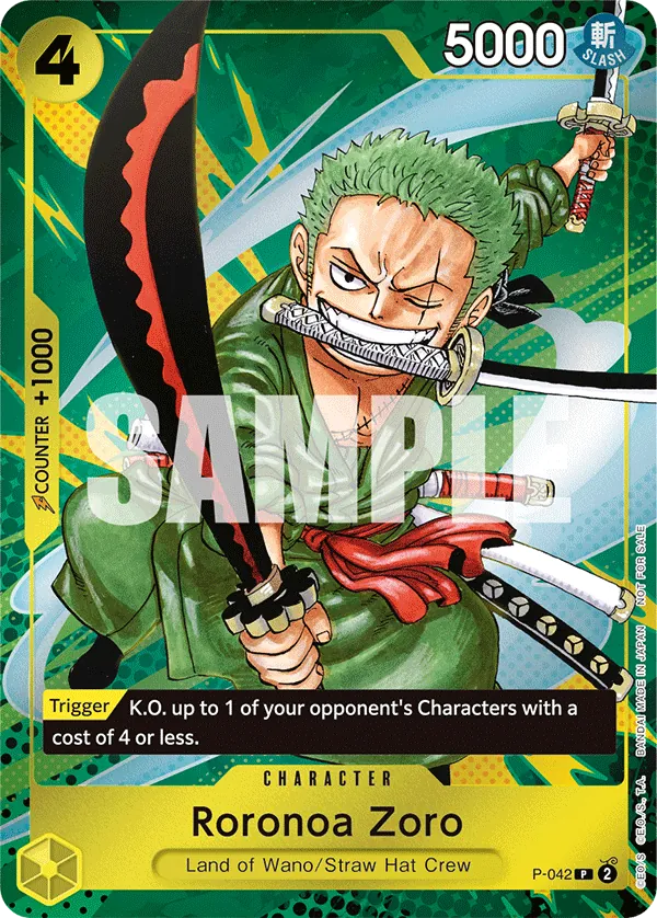 Roronoa Zoro P-042 Alternate Art