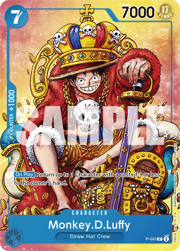 Monkey.D.Luffy P-043 Alternate Art