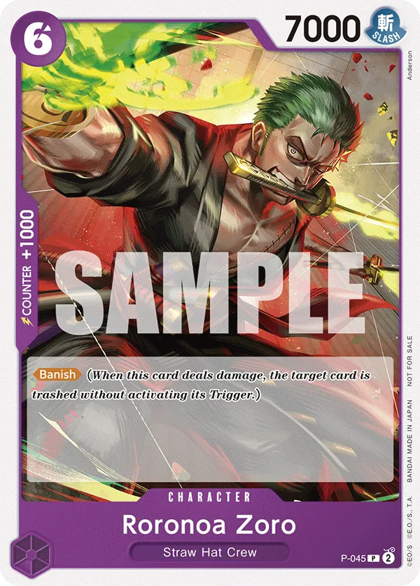Roronoa Zoro P-045 Alternate Art
