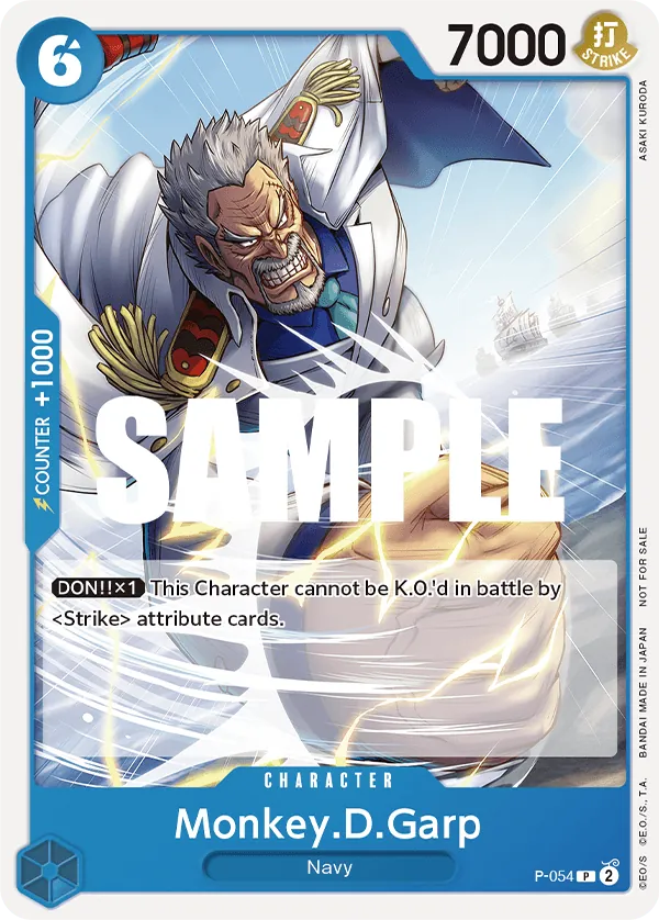 Monkey.D.Garp P-054 Alternate Art