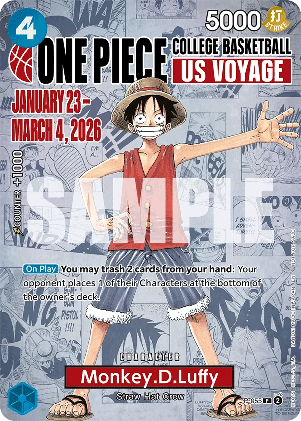 Monkey.D.Luffy P-055 Alternate Art