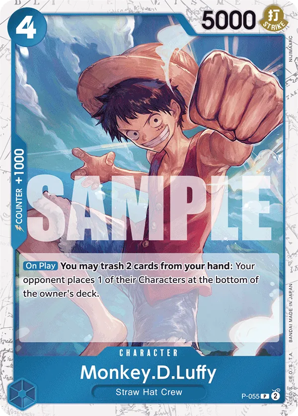 Monkey.D.Luffy P-055 Pirate Foil