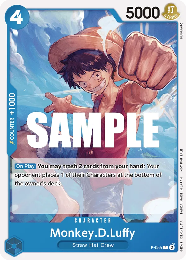 Monkey.D.Luffy P-055 Alternate Art