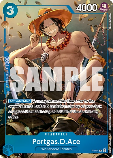 Portgas.D.Ace P-074 Alternate Art