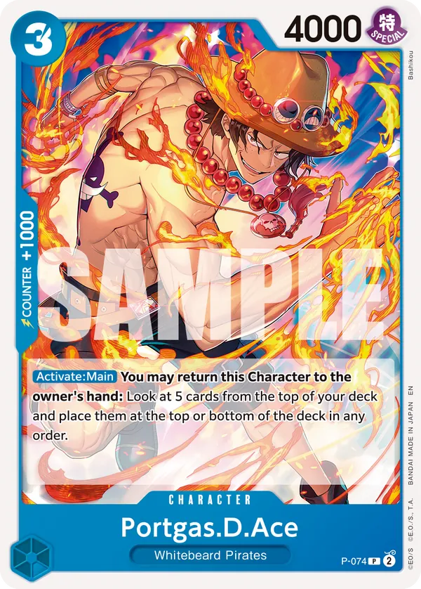 Portgas.D.Ace P-074 Alternate Art