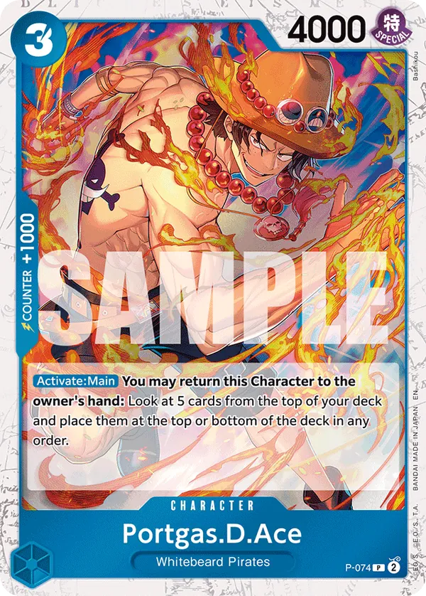 Portgas.D.Ace P-074 Pirate Foil