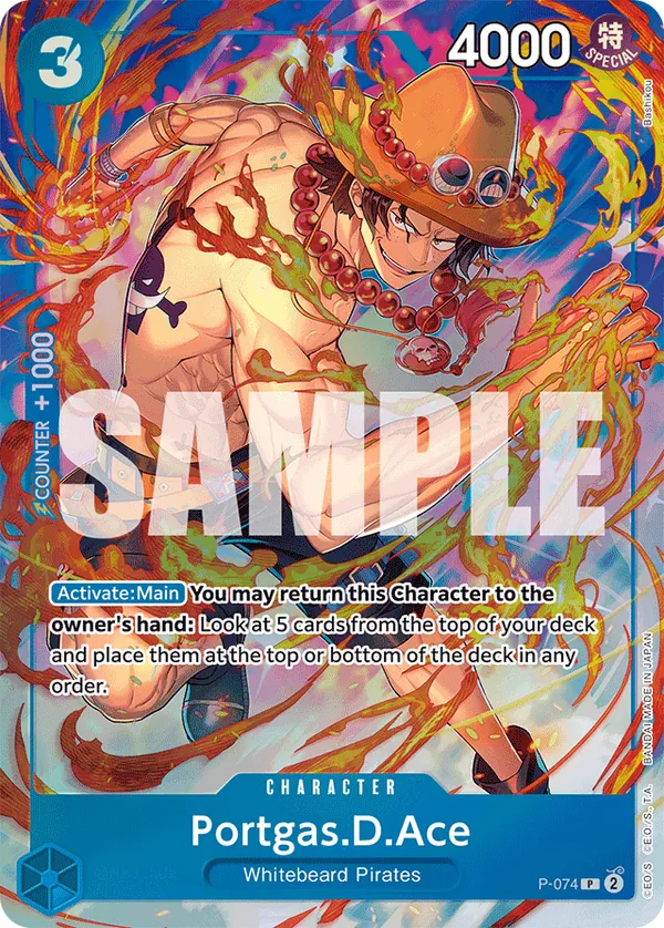 Portgas.D.Ace P-074 Alternate Art
