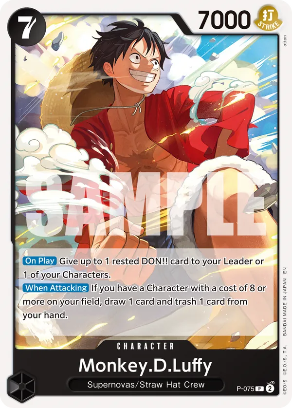 Monkey.D.Luffy P-075 Alternate Art