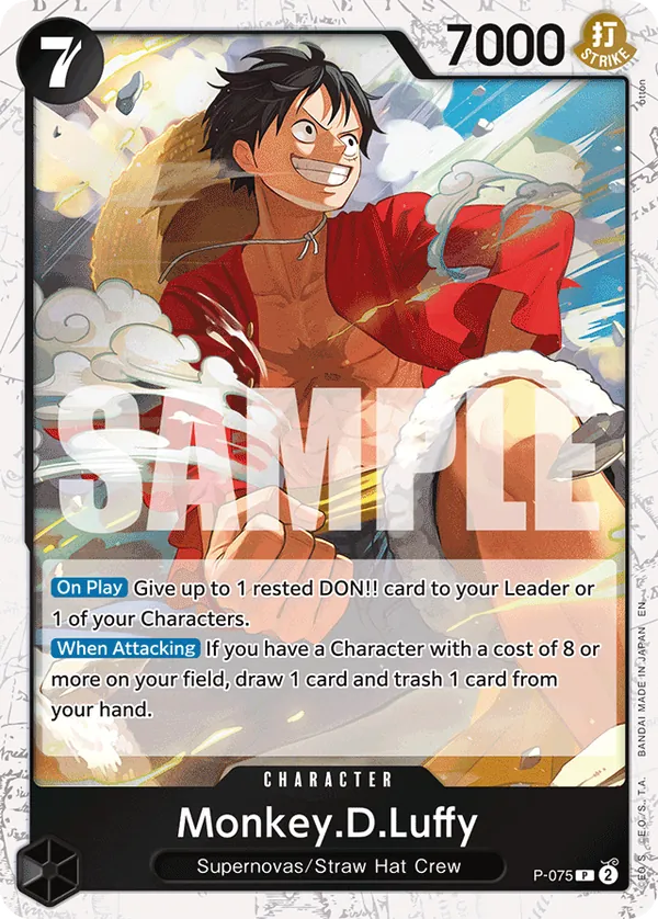 Monkey.D.Luffy P-075 Pirate Foil