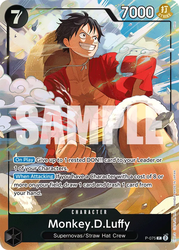 Monkey.D.Luffy P-075 Alternate Art