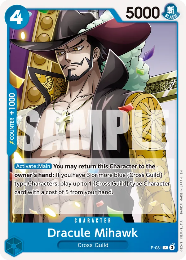 Dracule Mihawk P-081 Alternate Art