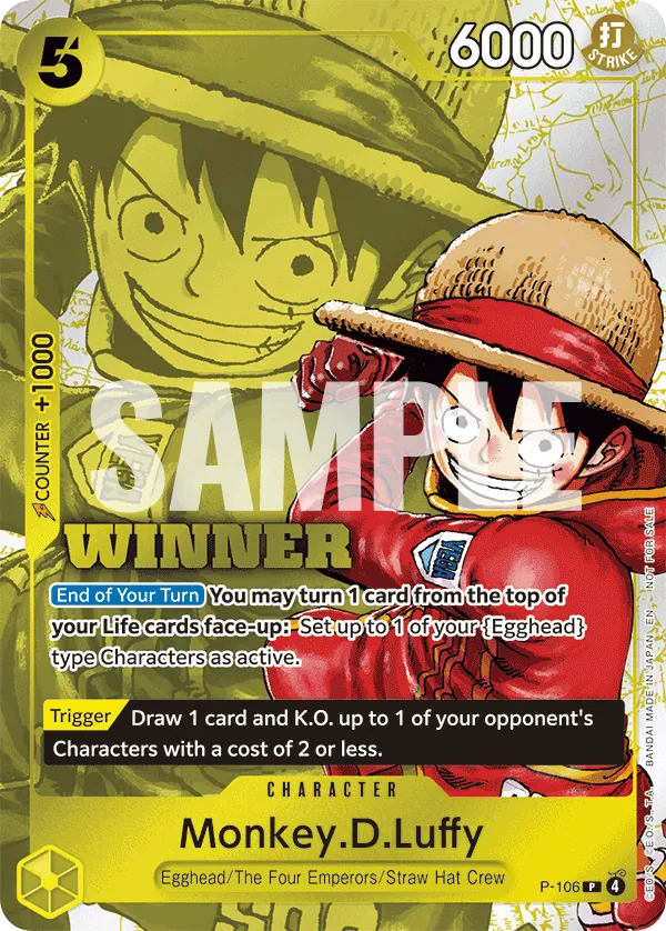 Monkey.D.Luffy P-106 Full Art
