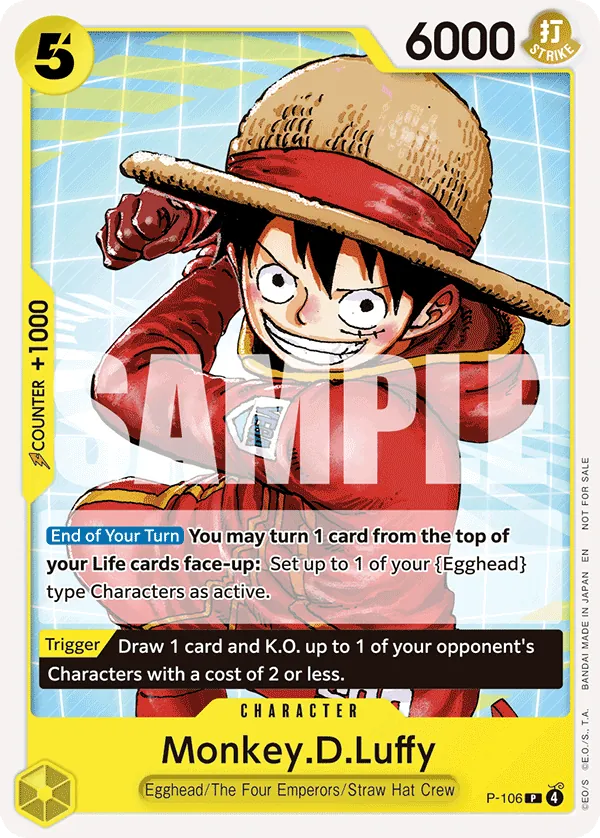 Monkey.D.Luffy P-106 Alternate Art