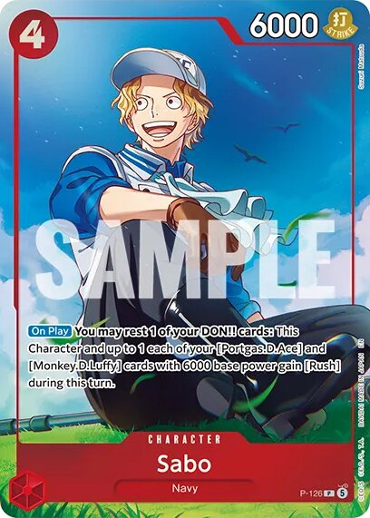 Sabo P-126 Normal One Piece TCG card