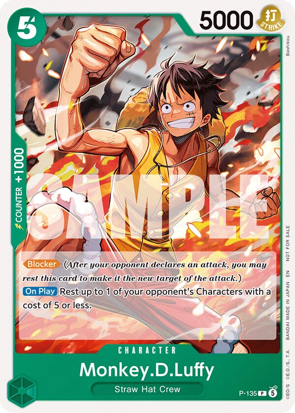 Monkey.D.Luffy P-135 Alternate Art