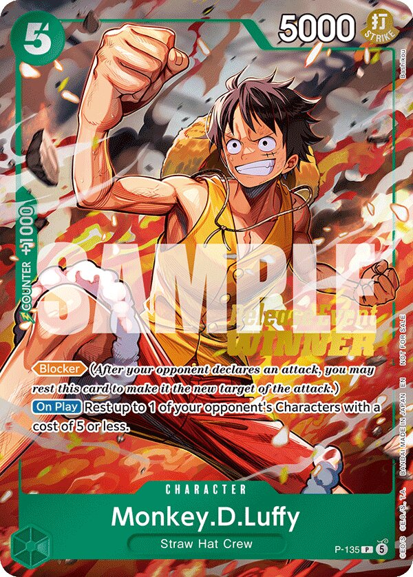 Monkey.D.Luffy P-135 Alternate Art