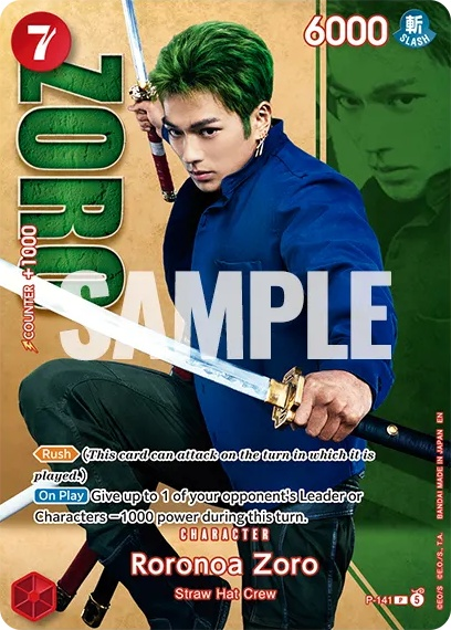 Roronoa Zoro P-141 Alternate Art