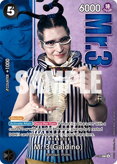 Mr.3(Galdino) P-148 Alternate Art
