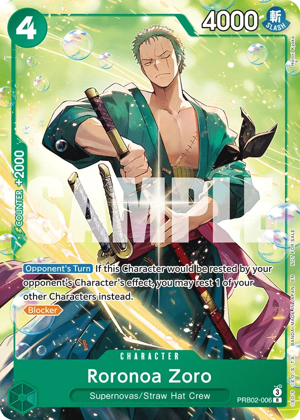 Roronoa Zoro PRB02-006 Full Art