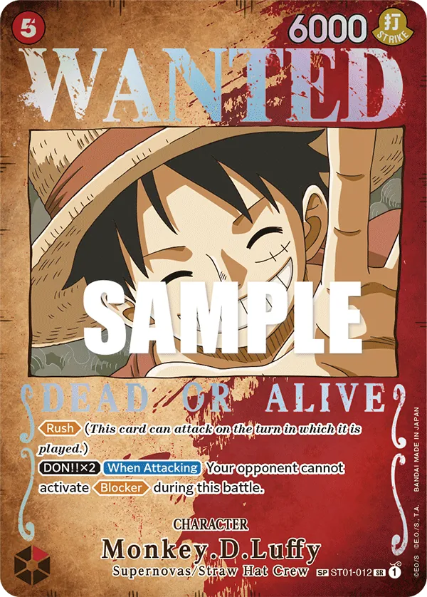 Monkey.D.Luffy ST01-012 Alternate Art