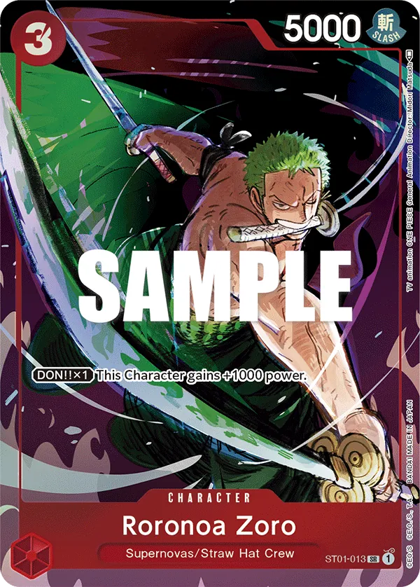 Roronoa Zoro ST01-013 Alternate Art