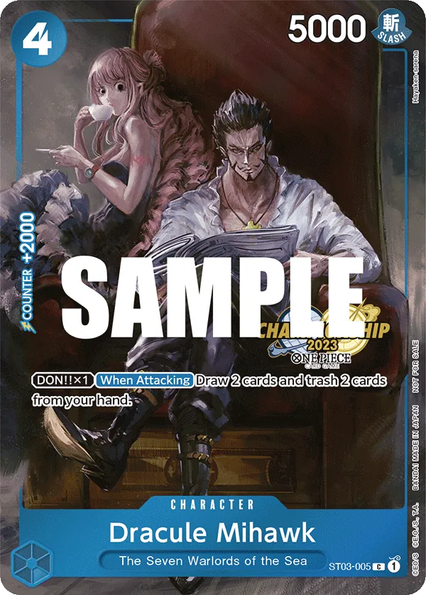 Dracule Mihawk ST03-005 Alternate Art
