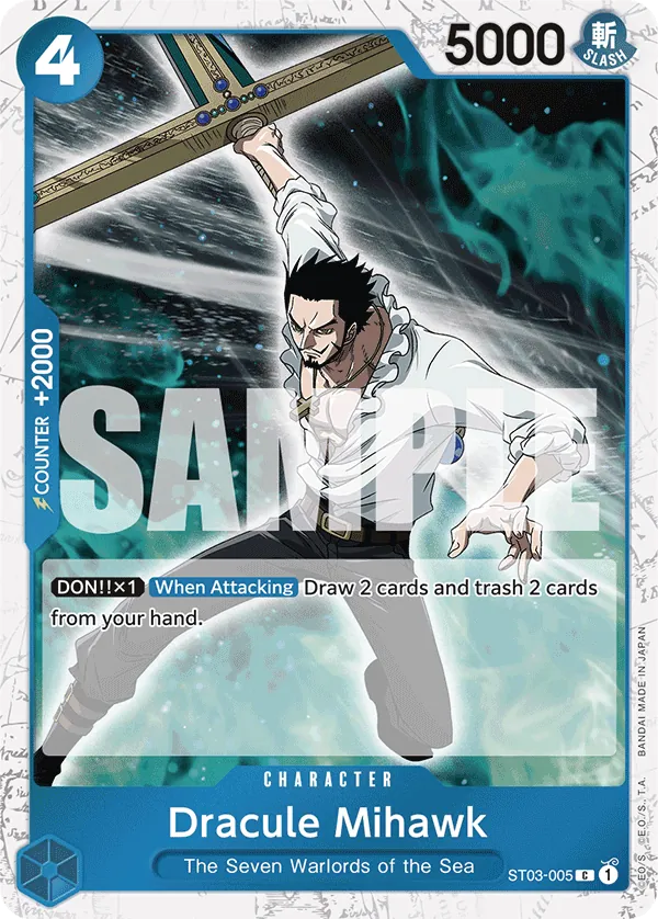 Dracule Mihawk ST03-005 Pirate Foil
