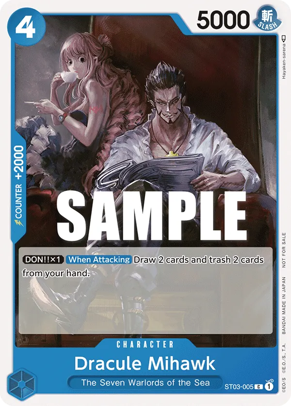 Dracule Mihawk ST03-005 Alternate Art