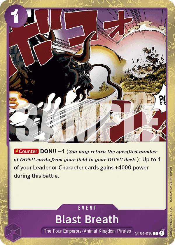 Blast Breath ST04-016 Pirate Foil