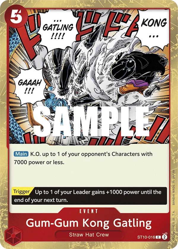 Gum-Gum Kong Gatling ST10-016 Normal