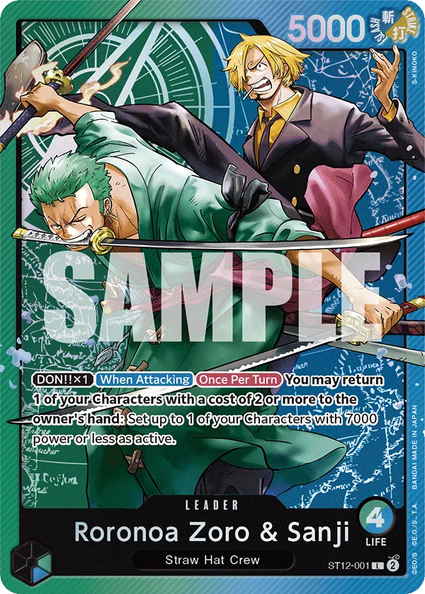 Roronoa Zoro & Sanji ST12-001 Normal