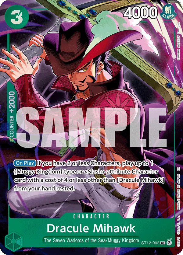 Dracule Mihawk ST12-003 Alternate Art