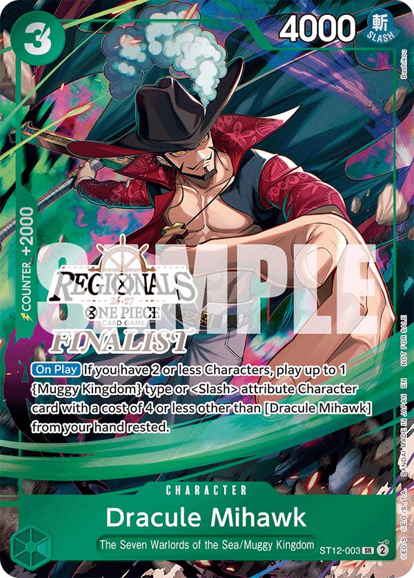 Dracule Mihawk ST12-003 Alternate Art
